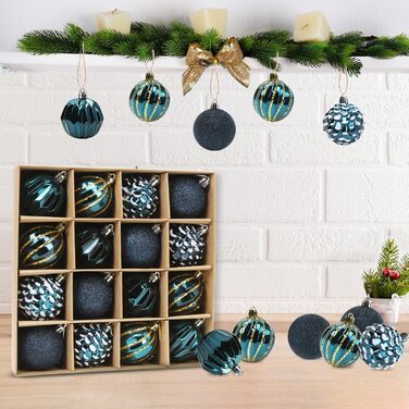 Набір прикрас на ялинку Bluelves, 16 шт, рожеві кулі 6 см, пластик