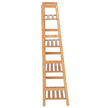 HOMCOM Bookshelf Standing Shelf with 4 Levels Storage Shelf made of Bamboo Office Shelf for Living Room, Bedroom, Office, Natural | Aosom