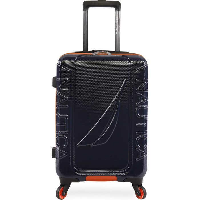Чемодан NAUTICA Birke Hardside Spinner, великий, 29 дюймів, Marineblau/Orange