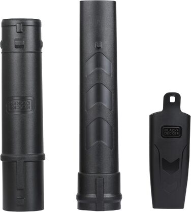 BLACK+DECKER 3-в-1 акумуляторний садовий пилосос-видувка 3000 Вт з подрібнювачем, рюкзаком-мішком 72 л, регульованою потужністю, для терас і доріжок (BEBLV300)