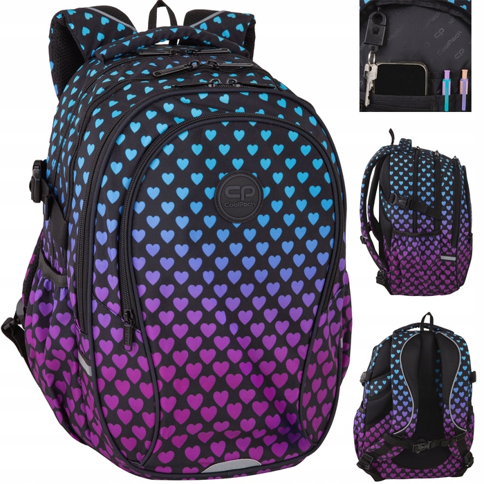 Молодіжний шкільний рюкзак CoolPack Factor, колір Dark