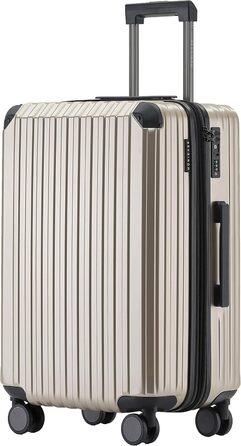 Чемодан на 4 колесах з TSA-замком та телескопічною ручкою, жорсткий корпус (Champagne, Mittler)