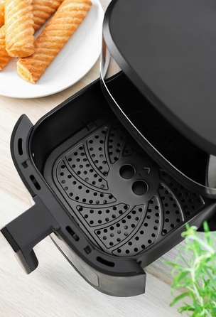 Аерофритюрниця Mozano 5л, потужна безнамастильна фритюрниця 1500 Вт