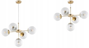 Підвісна люстра Elko-Lighting Stella — 5 точок освітлення, цоколь E27