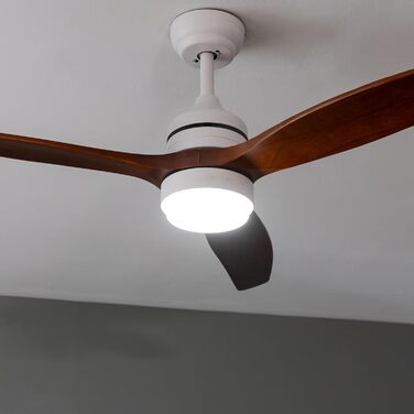 Стельовий вентилятор Cecotec EnergySilence Aero 5275 DarkWood з LED підсвіткою та пультом, 40W, 52 дюйми, DC мотор, зимовий/літній режим
