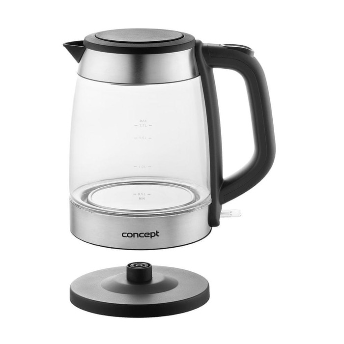 Електричний чайник Concept RK4150, 2200 Вт, 1,7 л, сріблястий/сірий