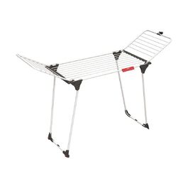 Сушарка для білизни Vileda King, 20 м мотузок, підставка для дрібних речей, 2.7 кг, білий/чорний