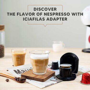 RECAFIMIL Адаптер для капсул Nespresso, багаторазовий конвертер для кавових капсул, тримач, сумісний з Genio S/Piccolo XS