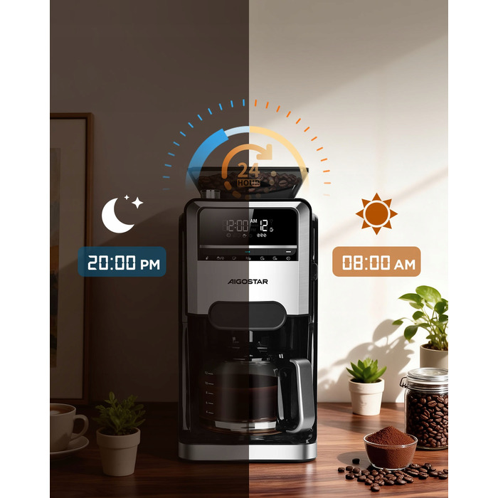 Капельна кавомашина Aigostar Savor B30203ACNZ, 1,5 л