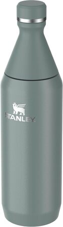 Фляга Stanley All Day Slim з нержавіючої сталі 0.6L - Термофляга, охолоджує до 6 годин, зберігає лід до 11 годин, без BPA, не протікає, придатна для миття в посудомийній машині (Shale)