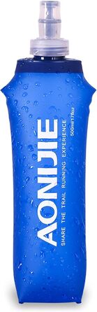 TRIWONDER М'яка пляшка для води 500 мл, TPU, BPA-Free, спортивна фляга для рюкзака, велоспорту та бігу