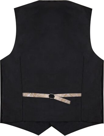 Костюм чоловічий DiBanGu 7-частинний: жакардовий піджак, краватка, жилет, сорочка з коміром, для весілля, свят, урочистих подій. Кольори: золото, чорний, шампань, срібло (XL)