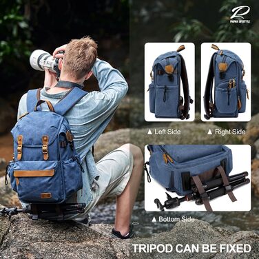 Рюкзак для фотокамери Padwa Lifestyle з воскованого полотна, 16