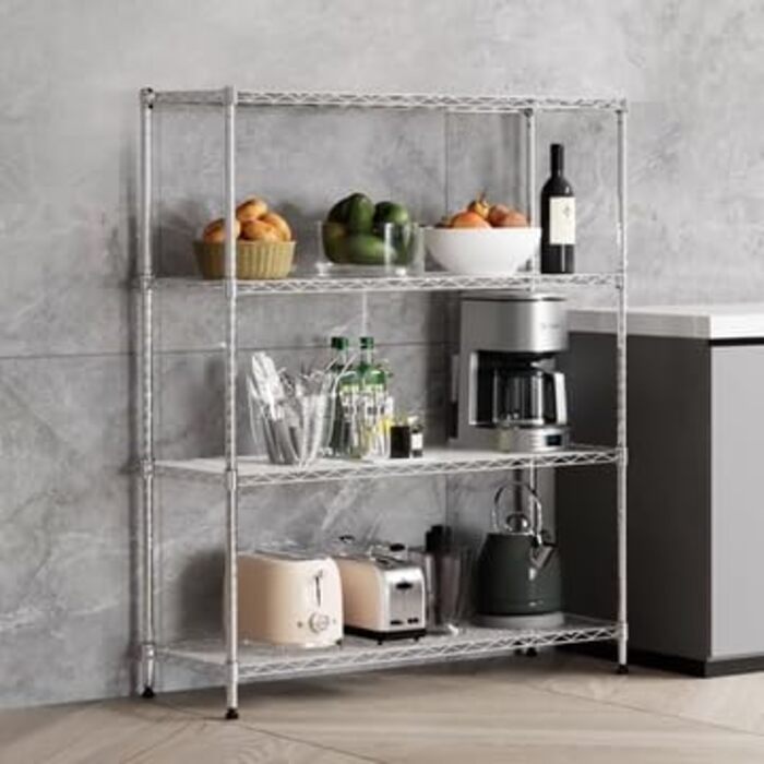 Casa Pura Heavy-Duty Storage Shelf - Decorative Wire Shelf - Metal Shelf