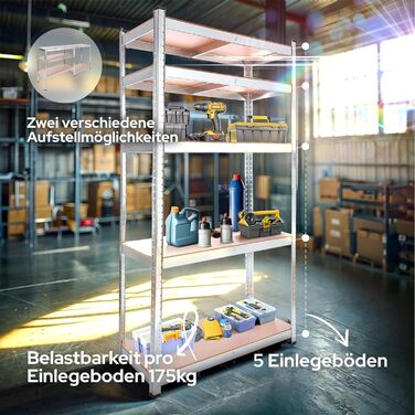 Arebos Heavy-Duty 2-Tier Shelf Set
