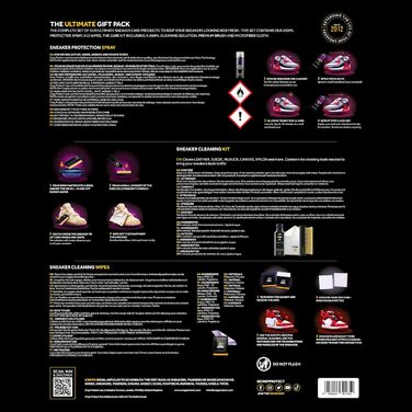 Crep Protect The Ultimate Shoe Care Gift Package – Shoe Protection Spray – Sneaker Cleaner – Quick Cleaning Wipes – Premium Brush and Microfiber Cloths