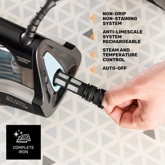 Пароочисник Geyser Eco 3200 | 3200W | Підошва Ultra X-Slide | 220г/хв | Швидкий нагрів, Antikalk, Tropfstopp, Самоочищення, ECO-Функція