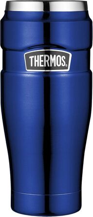 Термокружка туристична Thermos King, нержавіюча сталь, 470 мл, блакитний колір, 8.3 x 8.3 x 20 см