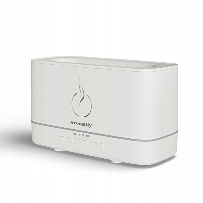 Ультразвуковий зволожувач повітря Aromatly Flame 2, білий, 20 мл/год