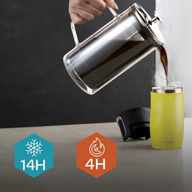 Термокружка Contigo West Loop Autoseal з нержавіючої сталі, 300 мл, вихідний отвір, витримує протікання, для подорожей