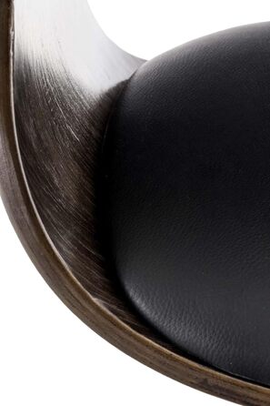 Kingston Adjustable Bar Stool with Premium Faux Leather Padding - Black/Gray