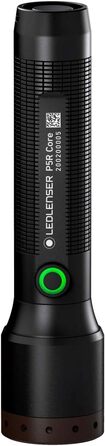 Ledlenser Headlamp, Black & 502178 P5R Core, LED Flashlight, 500 Lumens, Beam Distance 250 Meters, Constant Light, Runtime 25 Hours, Focusable, Waterproof, 1 pc. P7R Core Bundle with Flashlight P5R