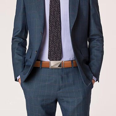 Чоловічий шкіряний ремінь SENDEFN з автоматичною пряжкою, ширина 35 мм, регульований розмір, колір 