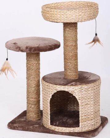 Croci C6020457 Scratching Post Natural Larix, 60 x 38 x 80.5 cm