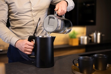 Скляний фільтр-кувшин Wessper D2 BOROSILICATE 3л, сірий + 3 фільтри