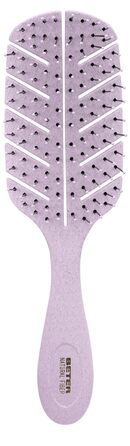 Щітка для волосся Beter з натуральної пшеничної волокна – антистатична міні-щітка для ніжного розчісування мокрого та сухого волосся – підходить для всіх типів волосся (рожева)