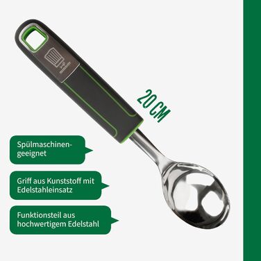 Лопатка кулінарна Fackelmann Chefkoch Premium для відбивних та іншого, з подвійною поверхнею (рівна та ребриста), алюміній, 26,5 см