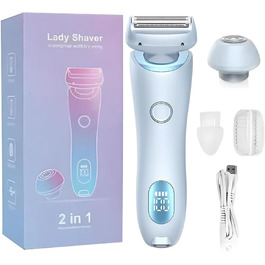 Електричний тример для бікіні з LED-дисплеєм для жінок SkinGlow Pro, Beautibloom, Glide Pro