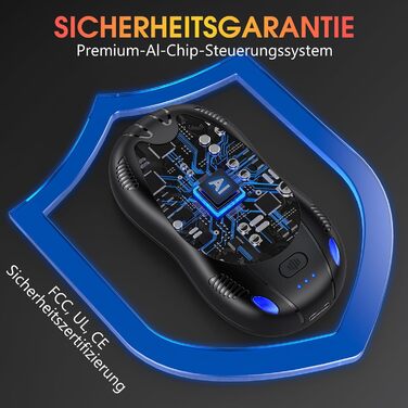 Електричний грілка для рук з акумулятором 10000mAh, 2 шт. в комплекті, 3 режими нагріву, USB, для кемпінгу та активного відпочинку