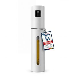 Розпилювач олії Leisure Life® Premium 2.0 з нержавіючої сталі 100 мл - UV-захист, без BPA, можна мити в посудомийній машині для кухні, гриля та аерофритюрниці (Lunar Steel)