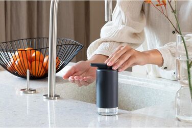 Brabantia Набір дозаторів для мила та миючих засобів, 2 шт., металевий, сірий Infinite Grau, 2 x 200 мл