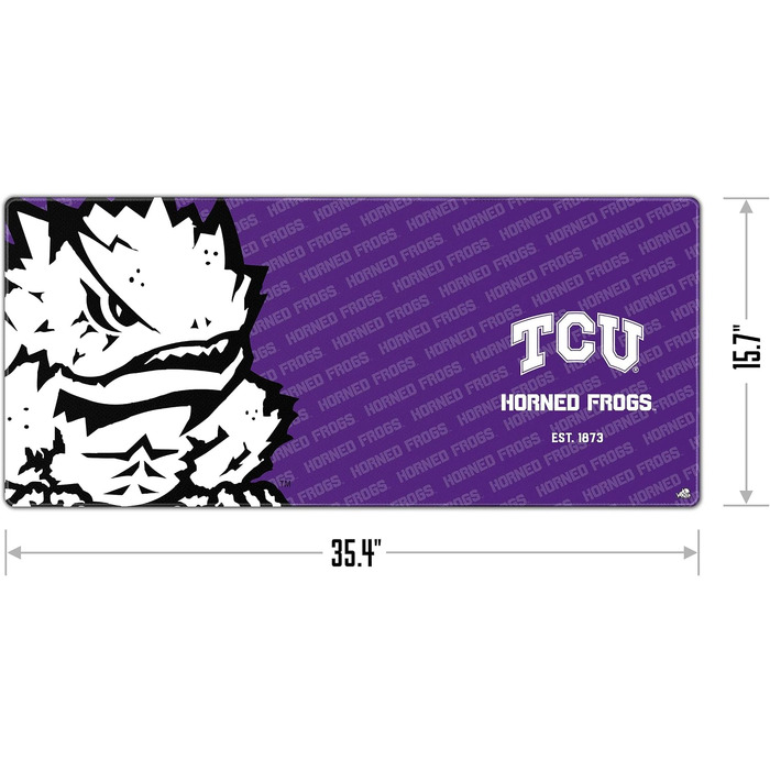 Килимок для миші та підкладка на стіл YouTheFan NCAA Logo Series (TCU Horned Frogs)