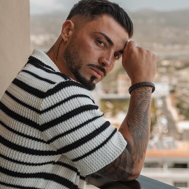 Чоловічий браслет Serasar Premium з натуральної шкіри, колір коричневий, різні розміри, магнітна застібка з нержавіючої сталі, у подарунковій коробці