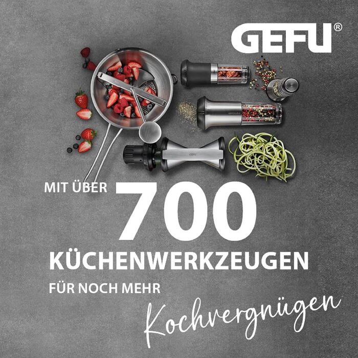 GEFU X-Plosion ступка та товкачок, чорний, Ø 14 см, H 8 см