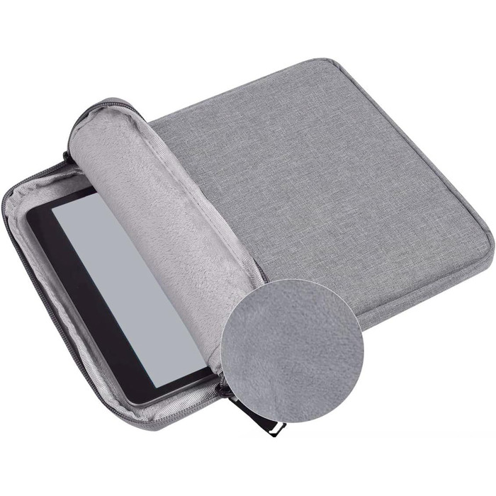 Чохол для Kindle / 6-7 дюймів: універсальний, захисний, світло-сірий