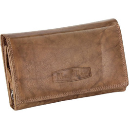Ledershop24 RFID Women's Leather Wallet, Women's Cardholder, Women's Purse - Long Natural Leather - Gift Set + Exclusive Key Chain
