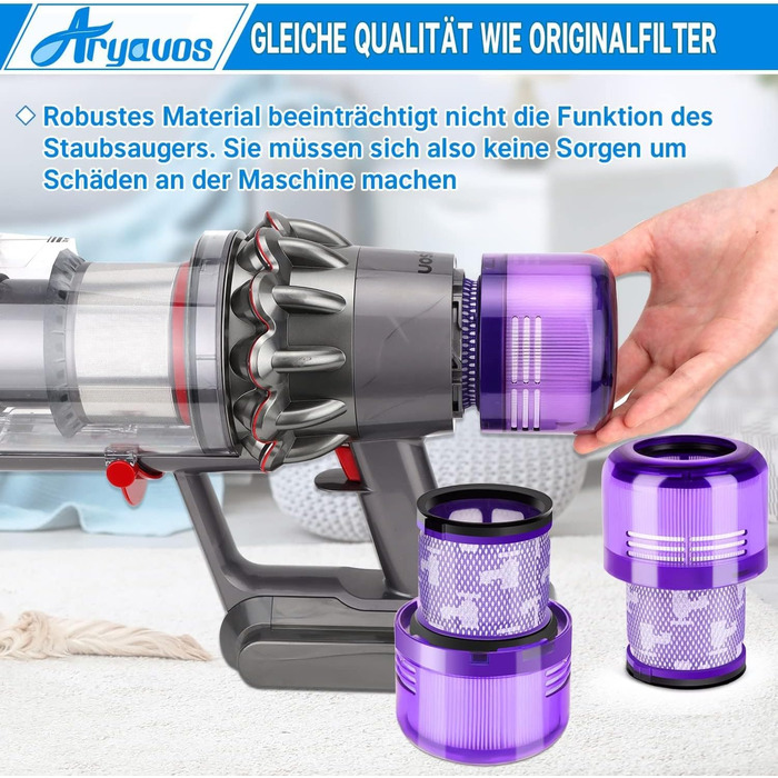 Фільтри для пилососів Dyson V15, V11, SV17, SV14, SV22 (2 шт.) - Запчастини