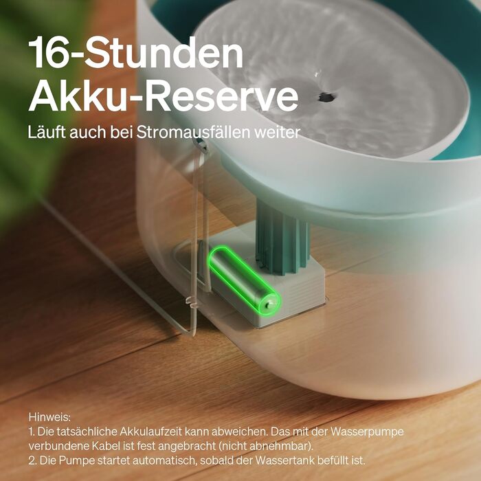 PETLIBRO фонтанчик для собак і котів, 8 л, білий, тихий (26 дБ), анти-розливний захист, легко миється, підходить для великих собак та кількох котів