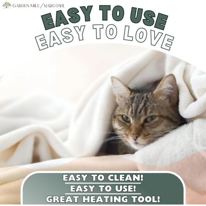 Електрична ковдра Marco Paul з підігрівом, велика флісова ковдра, терапія теплом, для зняття болю в спині, для дивана (сірий фліс)