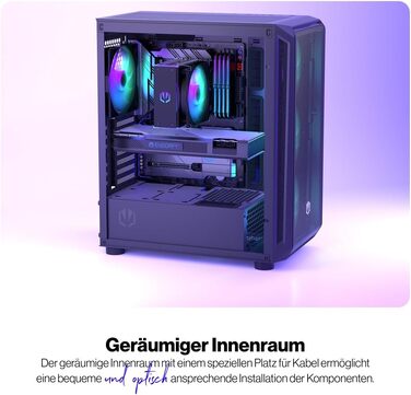 Корпус для ПК ENDORFY Arx 500 ARGB, загартоване скло, 4x140мм ARGB вентилятори