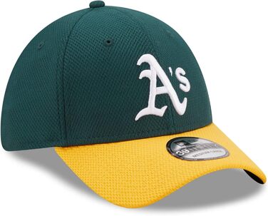 Кепка New Era Oakland Athletics MLB Diamond Era DarkGreen 39Thirty Stretch (XS, #2-28738)