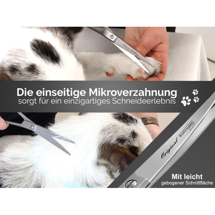 Ножиці для стрижки собак Solingen, ножиці для догляду за шерстю, ножиці для собак та котів, 16,4 см, Made in Germany