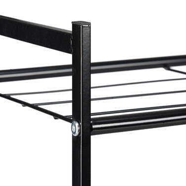 Relaxdays Metal Shoe Rack with 3 Shelves