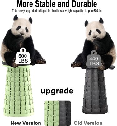 Складний туристичний стільчик-трансформер з карабіном, 280 кг, 26x26x46 см