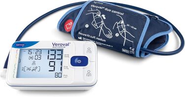 Тонометр Veroval duo control medium – вимірювання артеріального тиску на плечі з контролем ритму серця | цифровий, з додатком (Bluetooth), контролем положення манжети, індикатором спокою & програмне забезпечення medium Normal