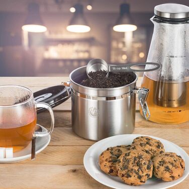 Вакуумна ємність для кави та чаю, 1900 мл - вакуумна тара з герметичним кришкою для зберігання продуктів